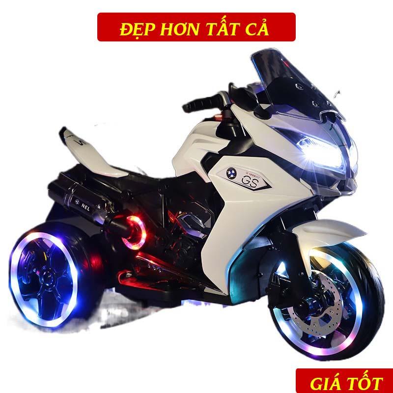 Xe Máy Điện Trẻ Em NEL-R1200GS Kiểu Dáng Thể Thao, Cực Bền, Nhựa Cao Cấp Cho Bé Từ 2 Tuổi Trở Lên