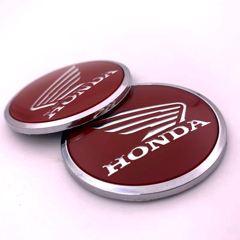 Bộ 2 miếng dán logo HONDA độc đáo 62mm 3D dùng trang trí