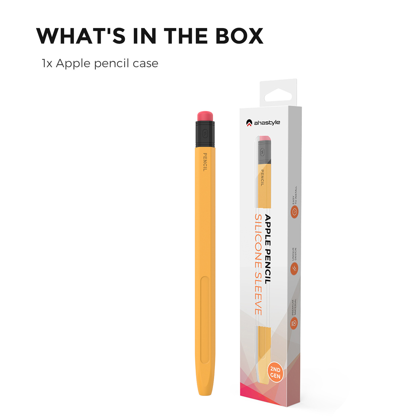 Vỏ Bút dành cho Apple Pencil 2/ Pencil Pro Retro Hình Bút Chì- Hàng Chính Hãng