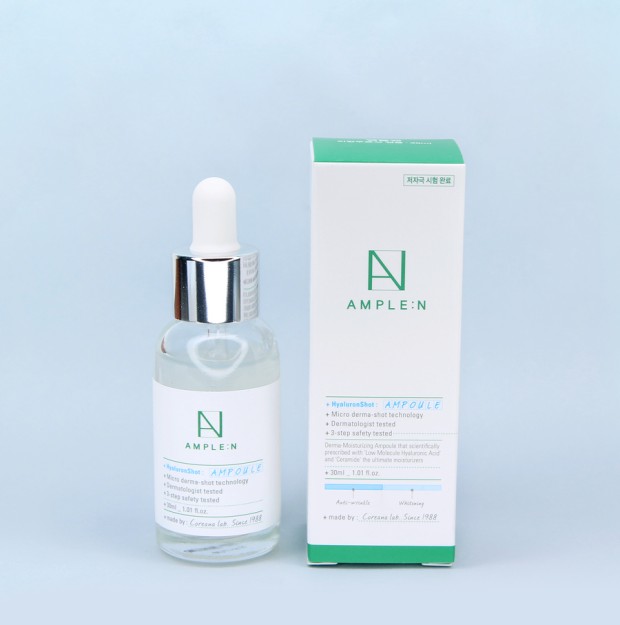 Tinh chất cấp ẩm dưỡng trắng da AMPLE:N Hyaluron Shot Ampoule