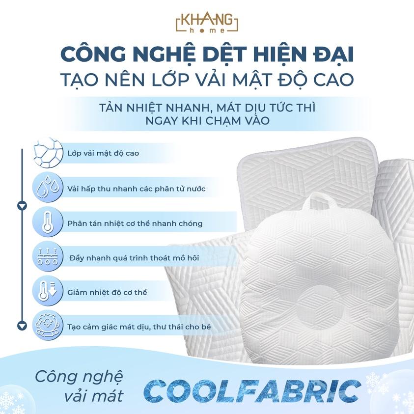 Gối Chống Trào Ngược CoolFabric Khang Home - Công Nghệ Vải Mát Tản Nhiệt Nhanh, Mát Dịu Tức Thì