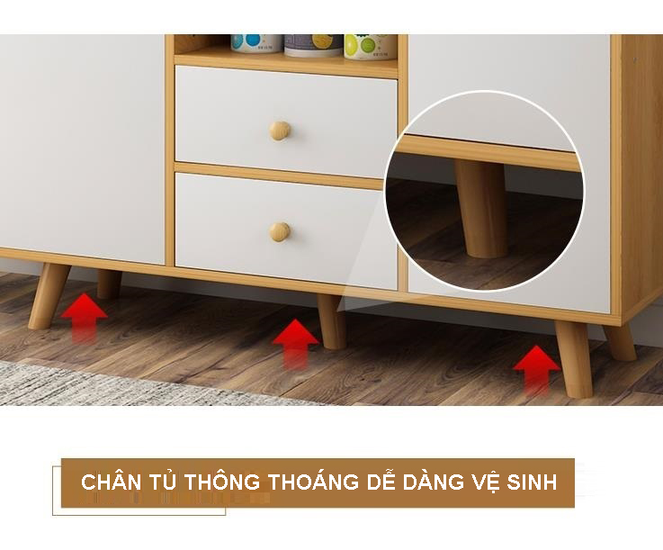 Kệ tủ đựng lò vi sóng đồ nhà bếp đa năng để loại mã KB07 gỗ MDF lõi xanh chống ẩm chống nước cao cấp SX tại Việt Nam