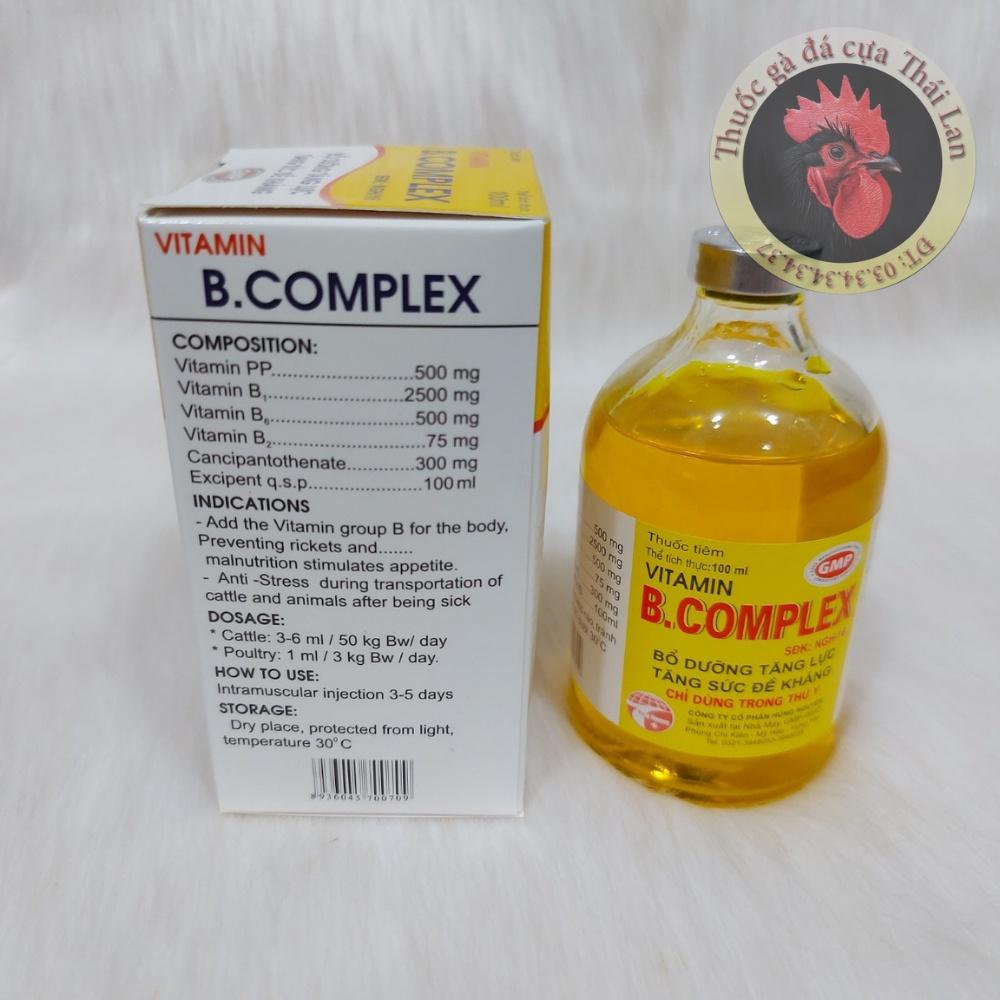 Vitamin B complex (bổ dưỡng tăng lực , tăng sức đề kháng) 1 lọ / 100ml