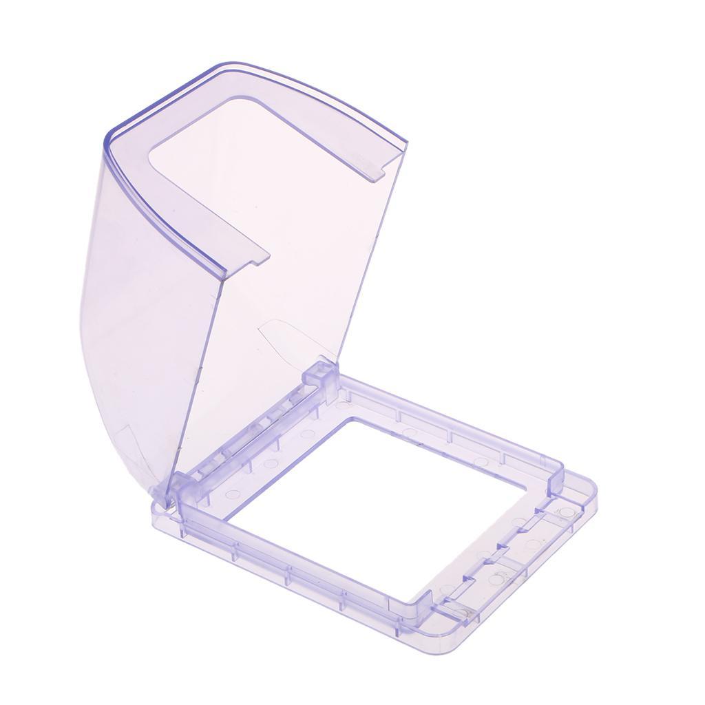 2 Pieces Home-Mounted Switching Waterproof Socket Flip Waterproof Enclosure Box Blue