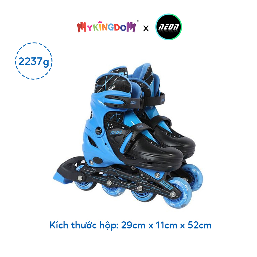 Giày Patin Yvolution Neon Inline Xanh Dương -Size 6-10 Tuổi NT08B4