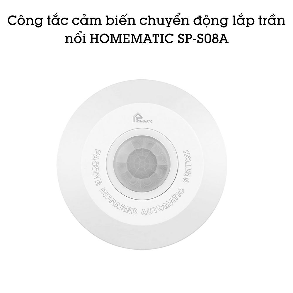 Công Tắc Cảm Biến Chuyển Động Lắp Trần Nổi Siêu Mỏng Thẩm Mỹ Homematic SP-S08A