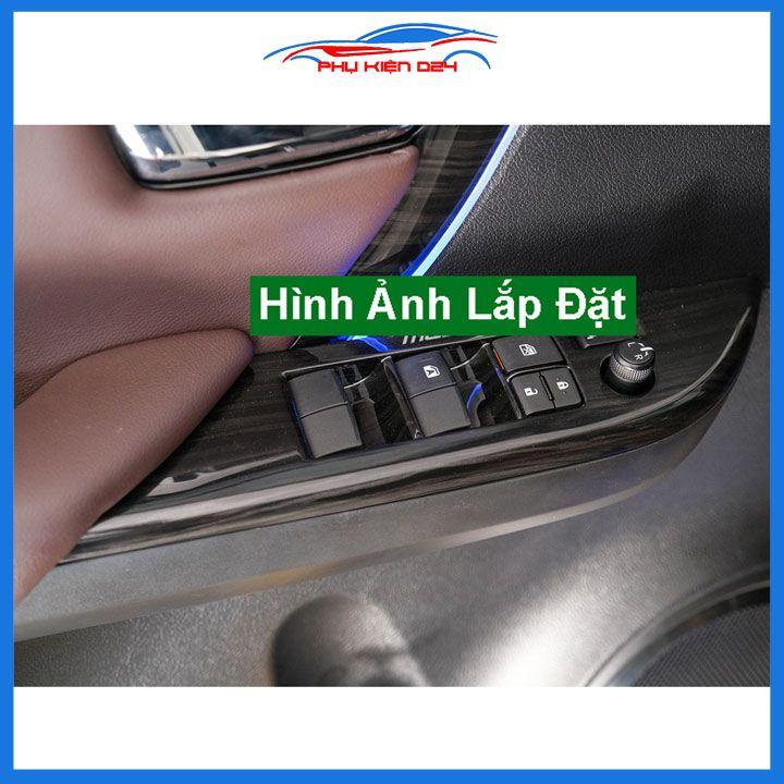 Ốp nội thất Fortuner 2017-2018-2019-2020-2021-2022 vân Titan bảo vệ chống trầy xước và làm đẹp xe