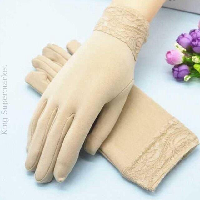 Găng tay Chống nắng, găng Tay nữ lái xe,găng Tay đa chức năng phối ren