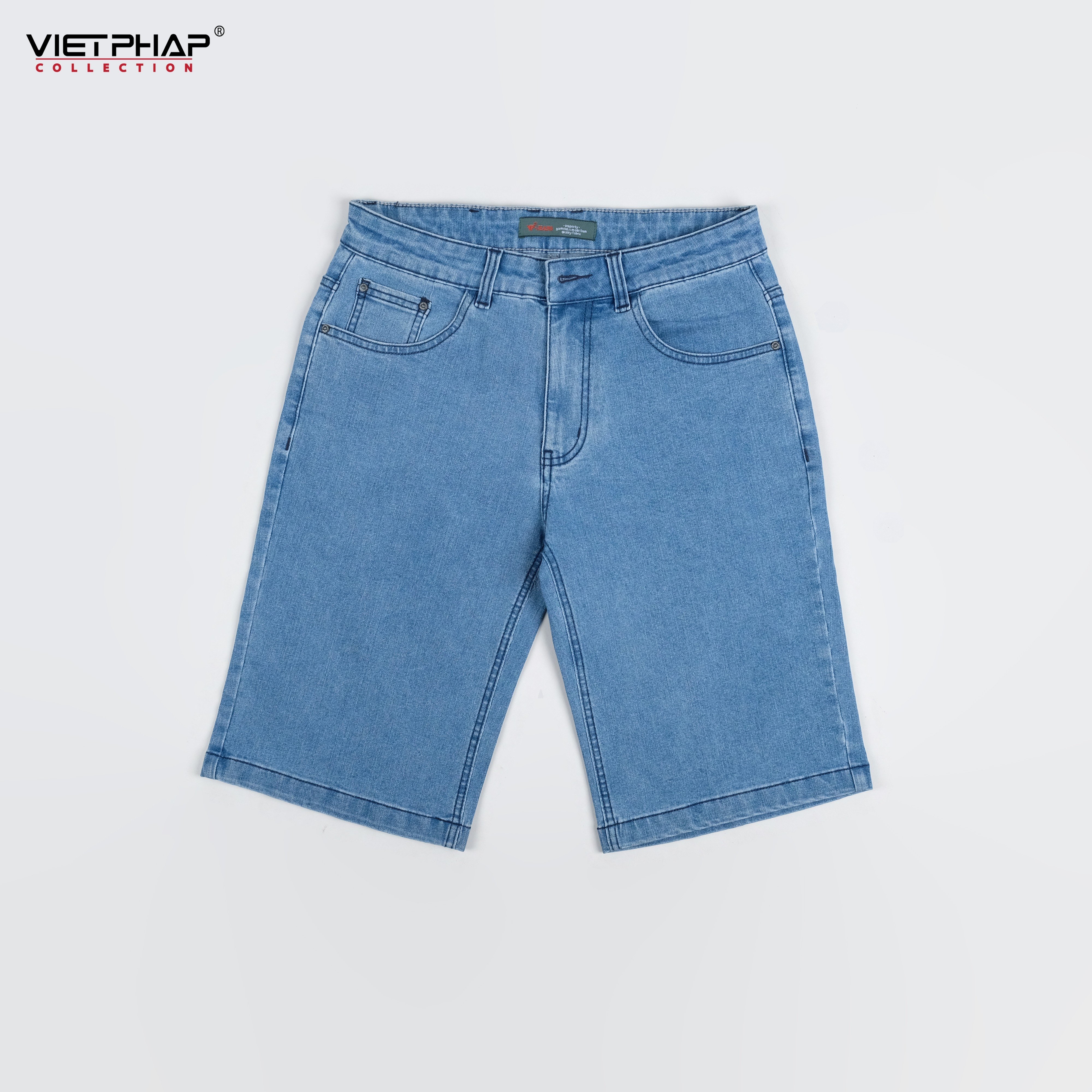 Quần Short Jeans Nam VIỆT PHÁP/ Chất Cotton Cao Cấp co giãn, độ bền màu cao 0313