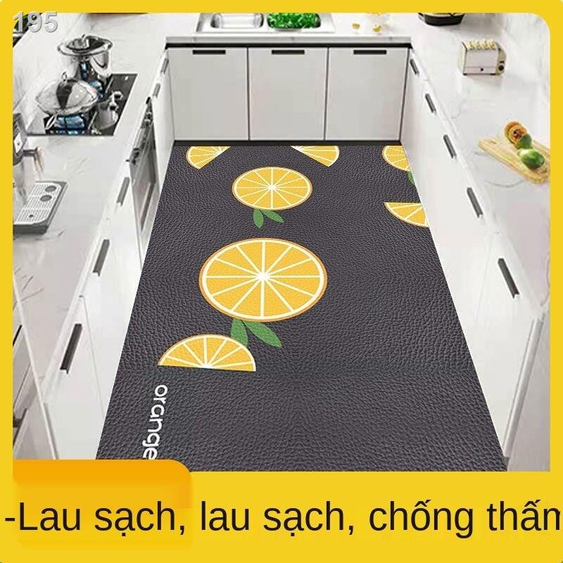 Thảm trải sàn nhà bếp đơn giản, dễ thương, chống trơn trượt, full gia dụng, thấm dầu, bụi bẩn, không nước và giặt