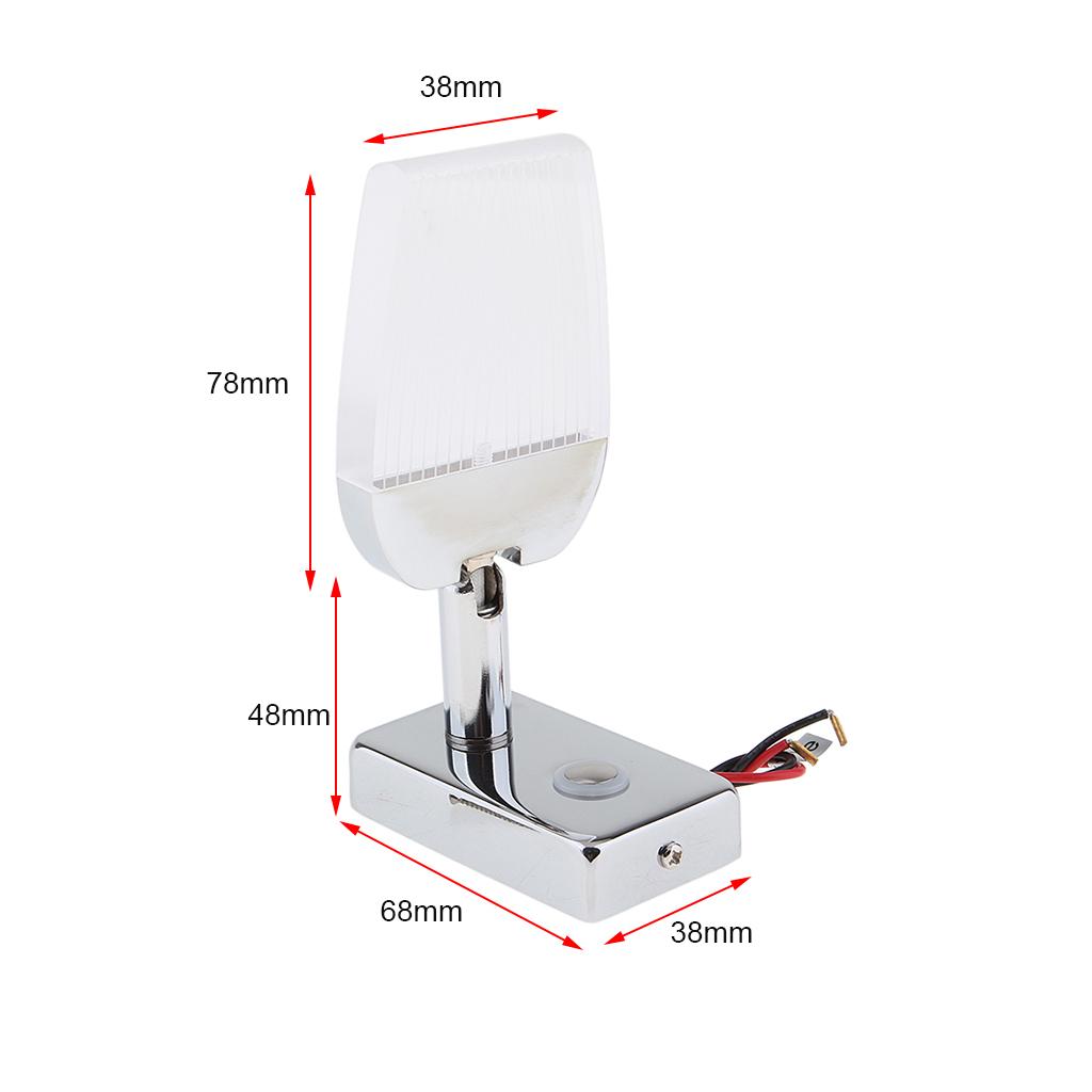 LED Reading Light Touch Control Dimmable Marine Boat RV USB Port Adjustable