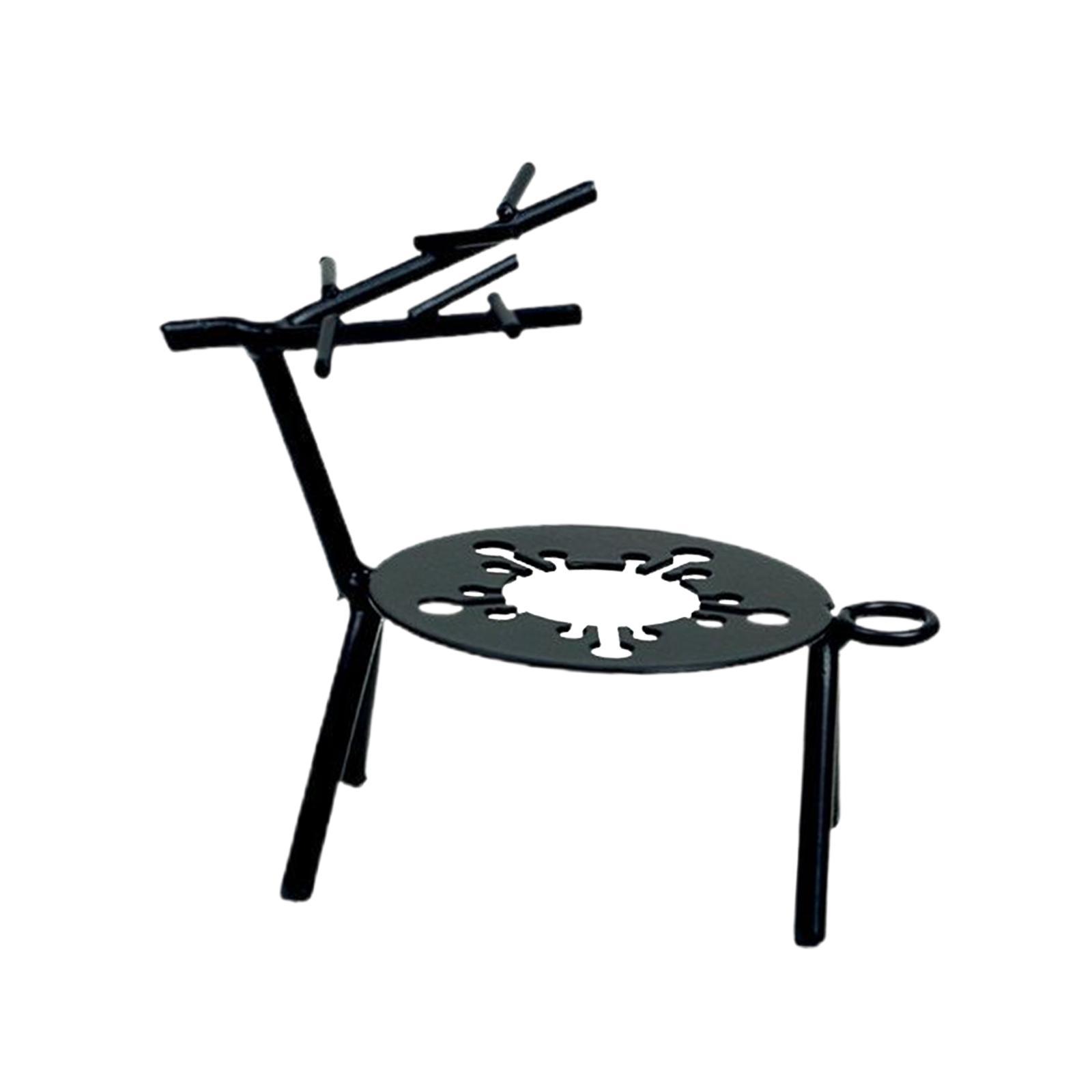 Mini Metal Reindeer Tealight Candle Holders Window Sill Holiday Dining Decor Simple and Elegant Lines Durable Rustic Finish .5x7x10cm