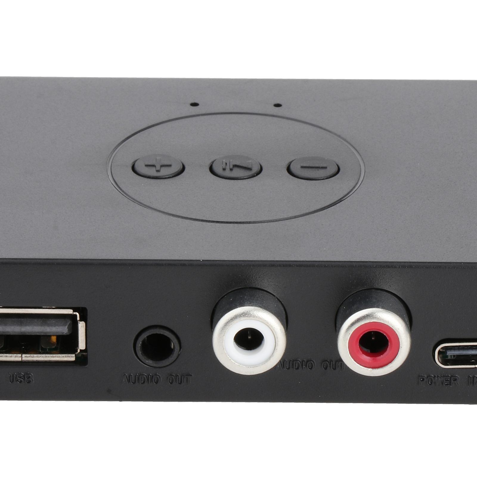 2X Portable Receiver Bluetooth 5.0 Audio Adapter 3.5mm RCA for Home Stereo