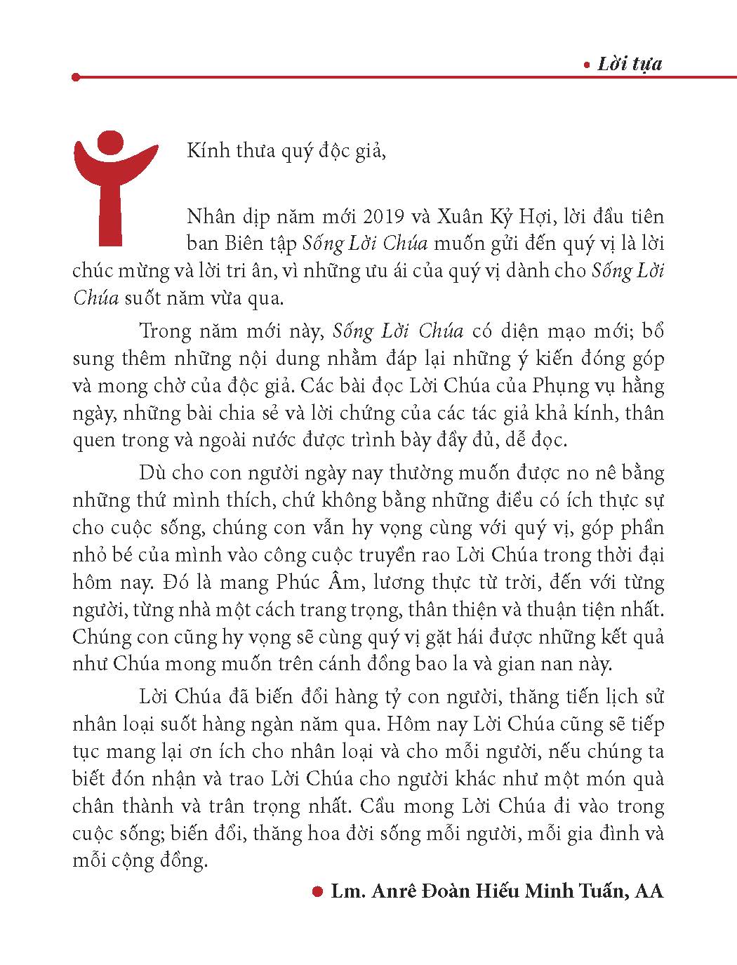 Sống Lời Chúa - Quyển 1/2019