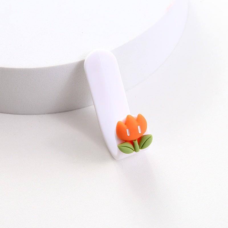 Móc treo đồ đính hoa quả siêu đáng yêu - Móc dính tường treo chìa khóa loại đẹp - Móc treo đồ không khoan tường