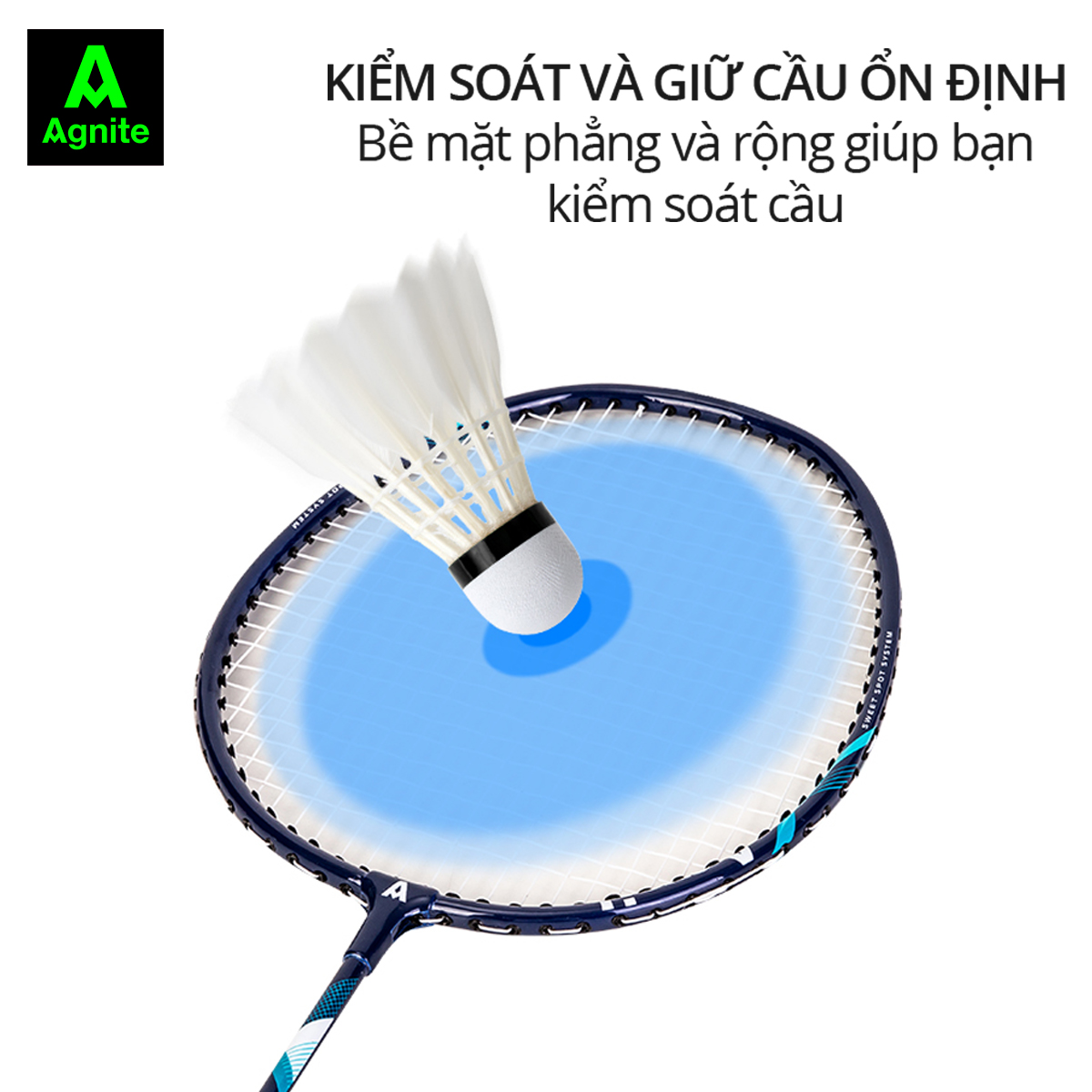 Cặp vợt cầu lông siêu nhẹ quấn cao su Agnite - 2 chiếc màu khác nhau - Kèm túi bao cao cấp - Phù hợp thể thao vận động - F2108