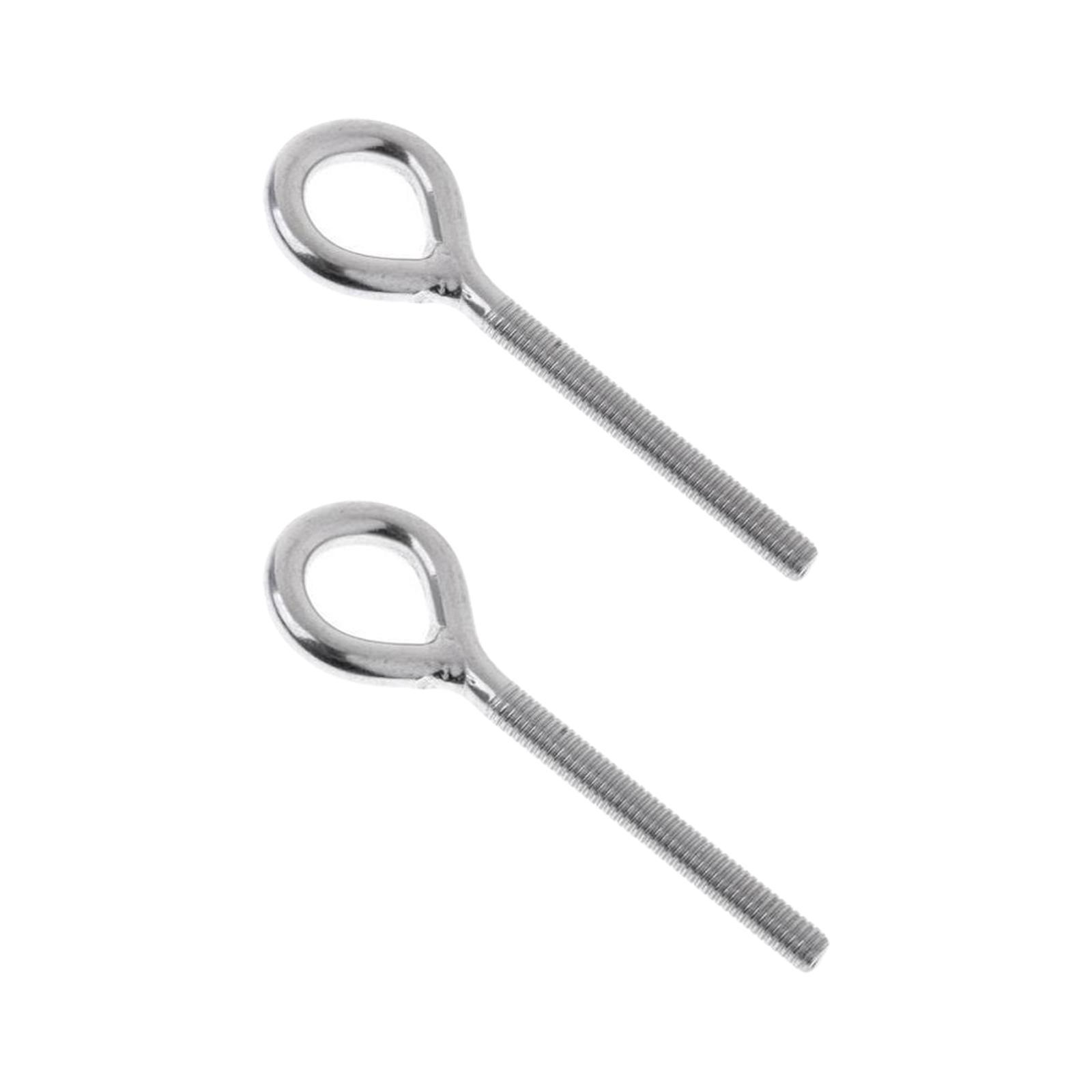 2x Marine Grade Eye Bolts Long Heavy Duty Lifting Eyebolt