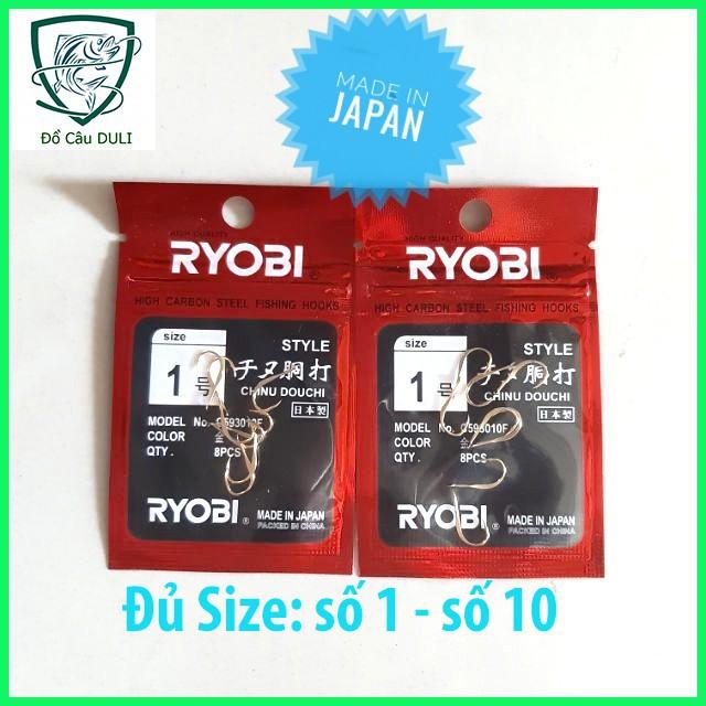 Lưỡi Câu Đơn Ryobi đủ size