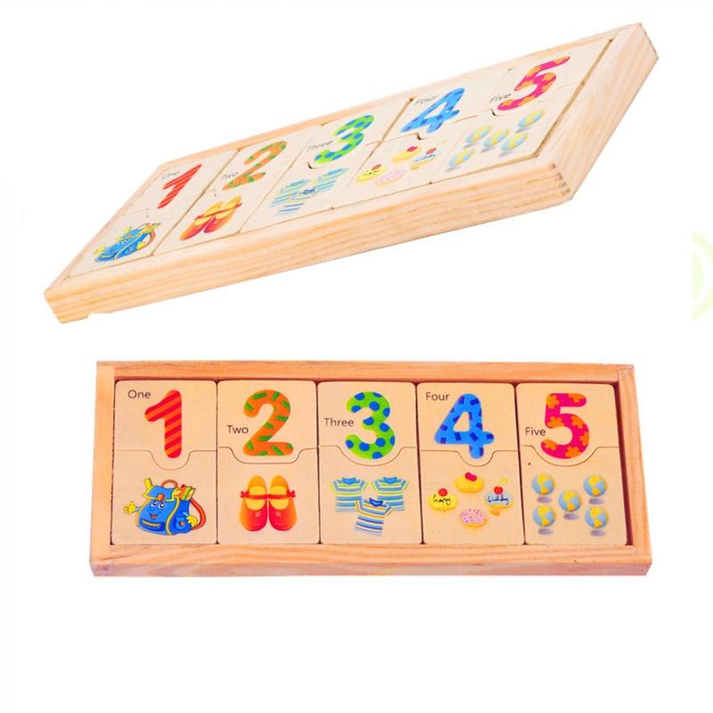 Thẻ Học Đếm Số Thông Minh, Chất Liệu Gỗ An Toàn Với Bé, Thiết Bị Giáo Dục Sớm