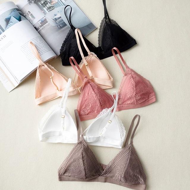 Hình ảnh Áo Lót Bralette Ren Mềm Mút Liền Phong Cách Châu Âu mới B058