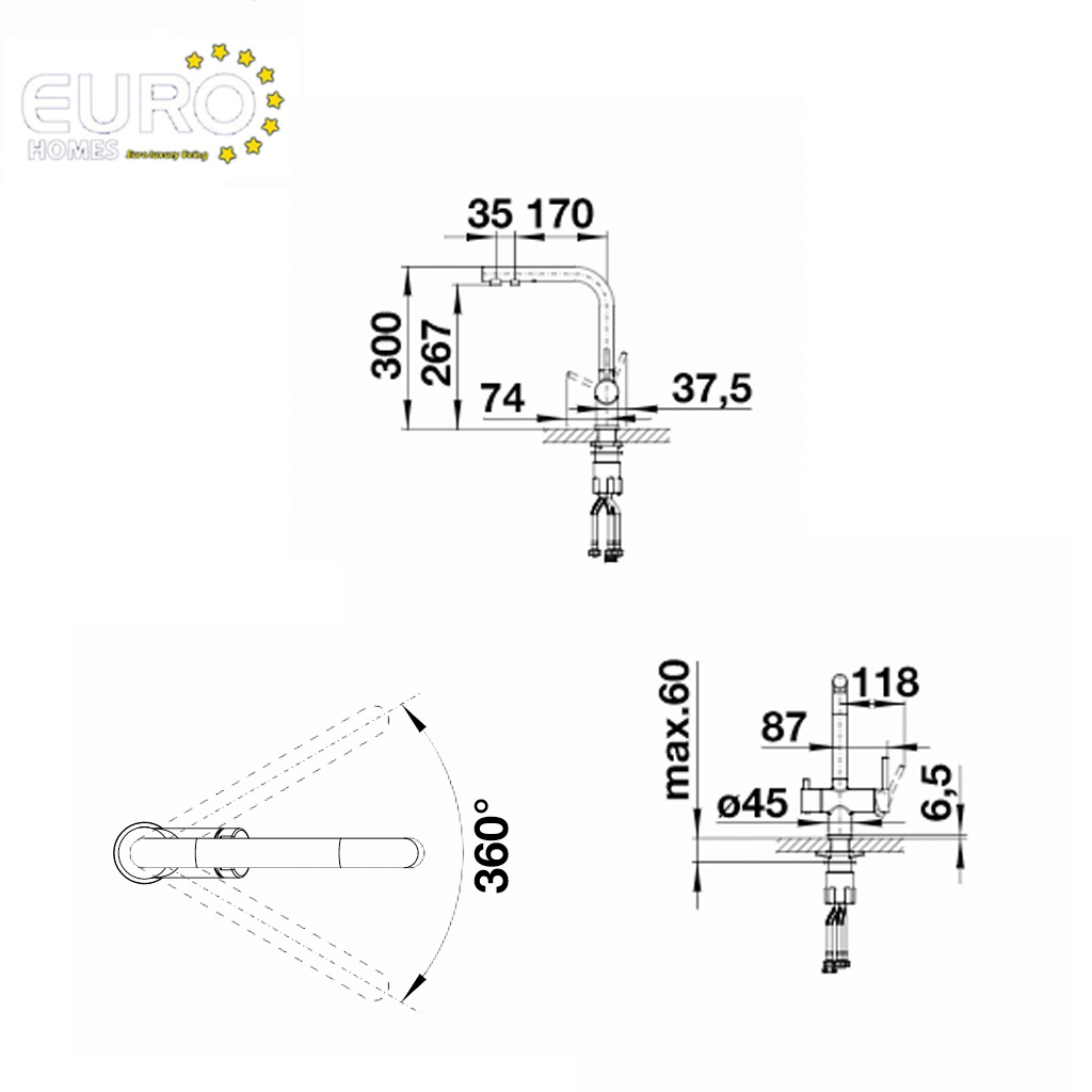 Vòi rửa bát Blanco FONTAS II Chrome 523128 hàng chính hãng
