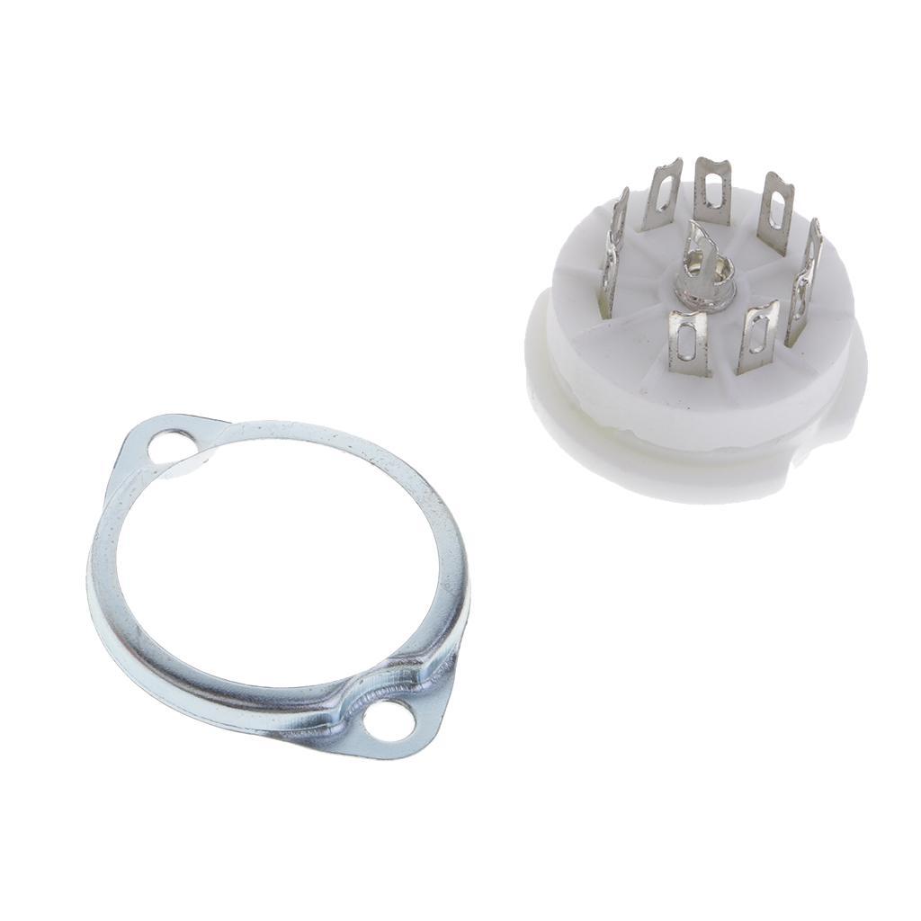 9pin   mounting Vacuum tube socket GZC9- 12AX7,ECC82