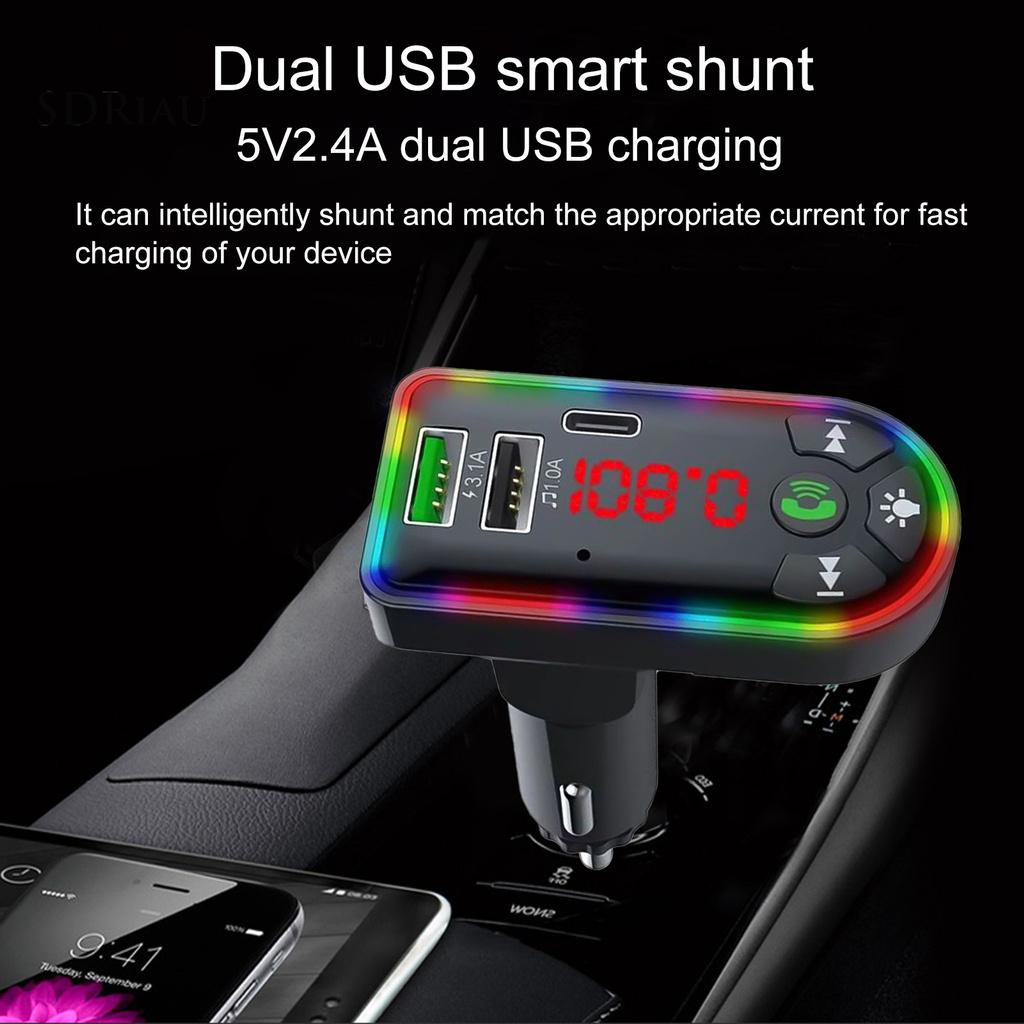 Máy Nghe Nhạc Mp3 Bluetooth 5.0 18w Xqxdzx F7 Cho Xe Hơi
