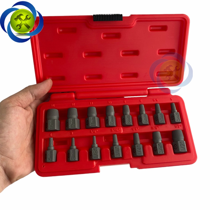 Bộ tuýp mở ốc lục giác hư-tròn đầu Kingtony 11015SQ có 15 chi tiết