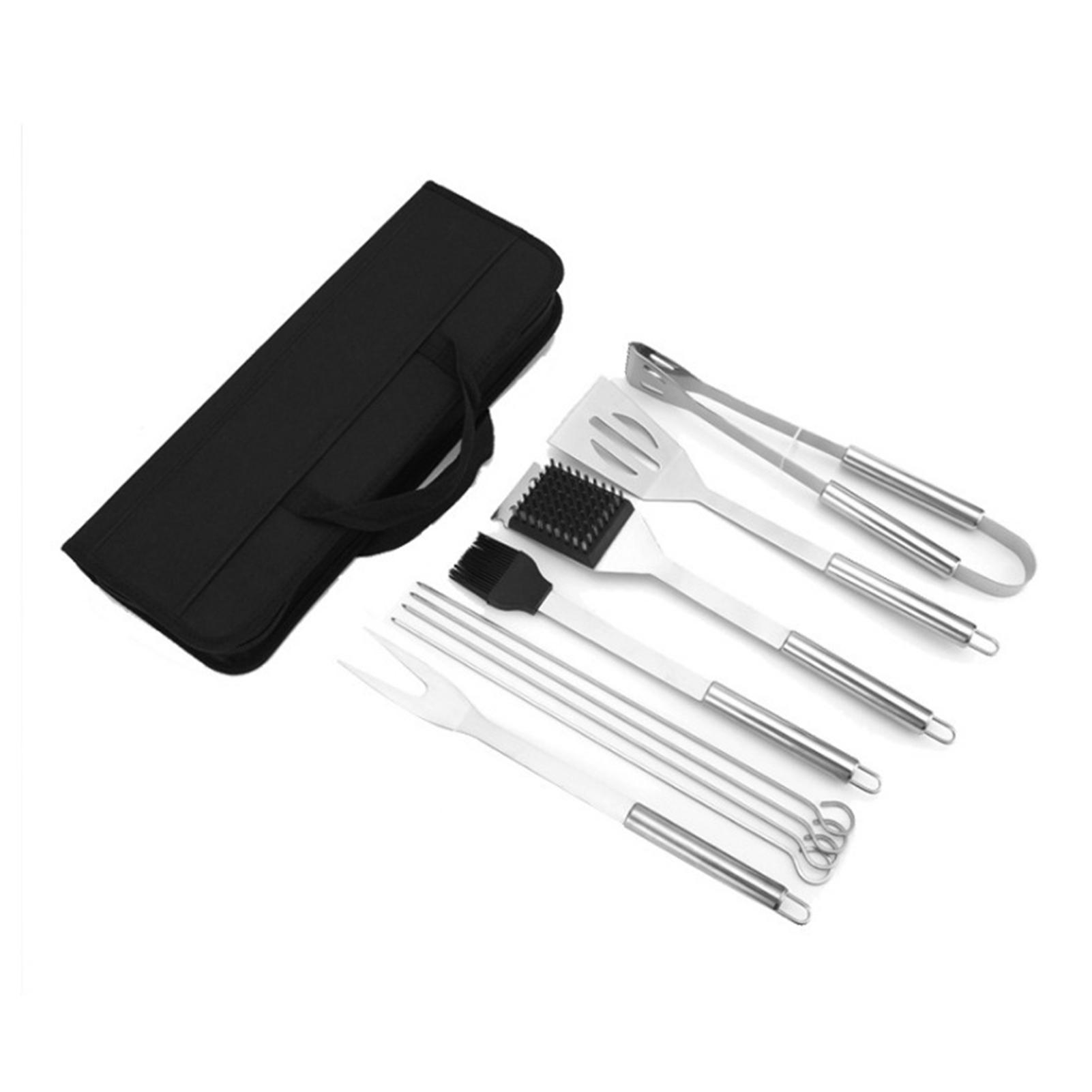 Bộ dụng cụ nướng bằng thép không gỉ có 12 phụ kiện