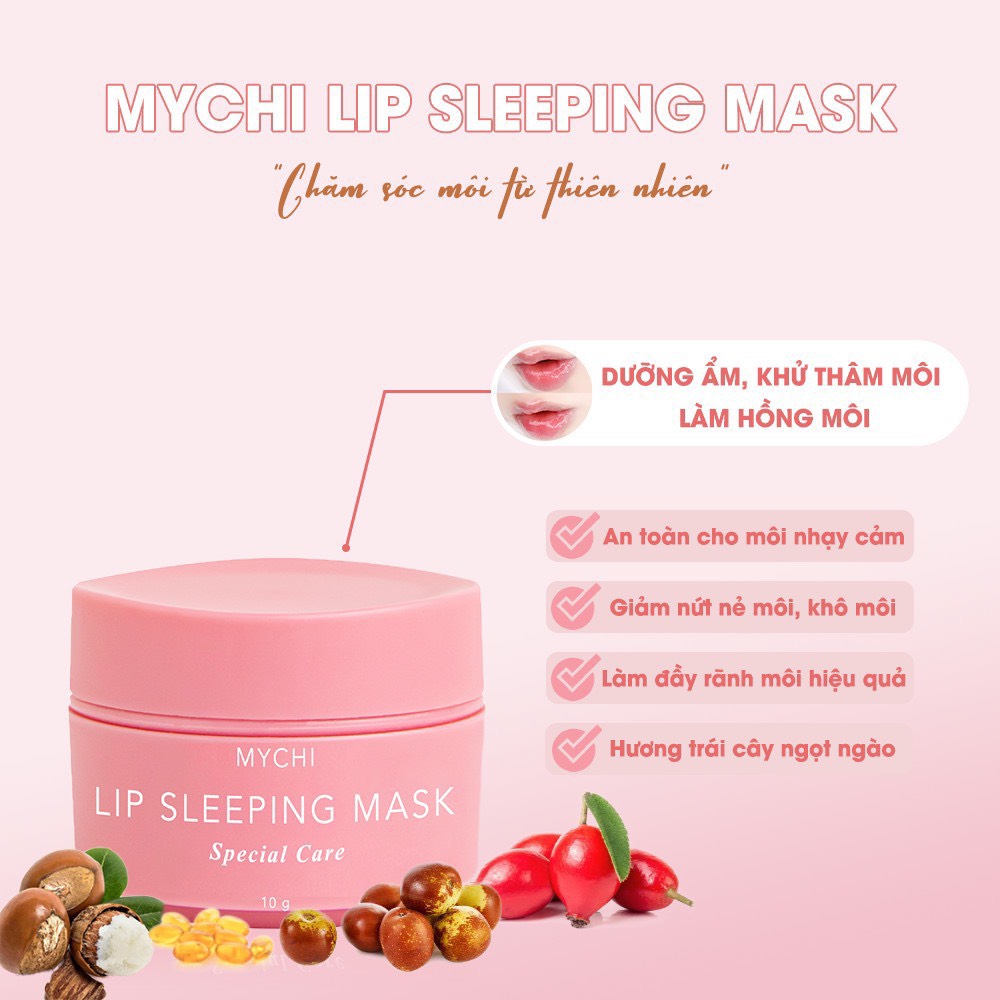 Son môi Mychi - son ủ dưỡng môi Mychi Sleeping Mask