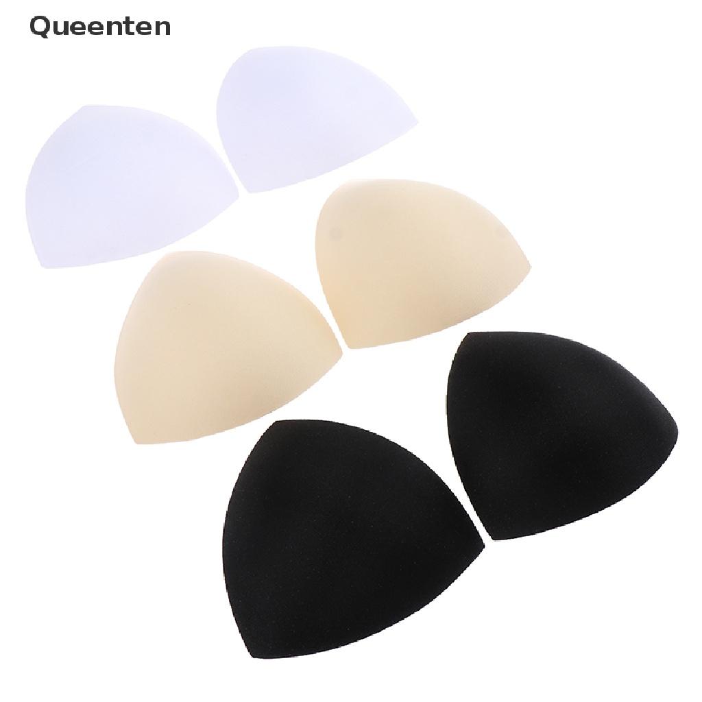 Queenten Triangle Women Bikini Chest Pad Inserts Sponge Foam Bra Pads Chest Cup Breast QT