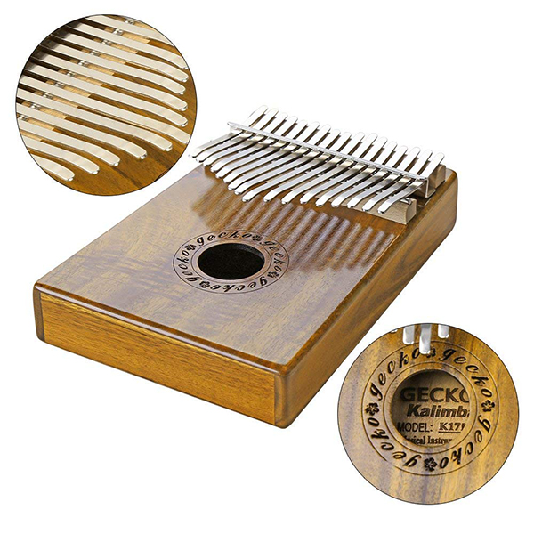 Đàn Kalimba 17 Phím Gỗ Koa Kèm Gecko K17K Kèm Hộp Đựng