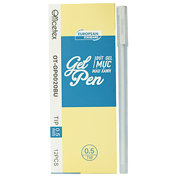 Hộp 12 Bút Gel OFFICETEX OT-GP0020 (15.3 x 6 x 2.4 cm)