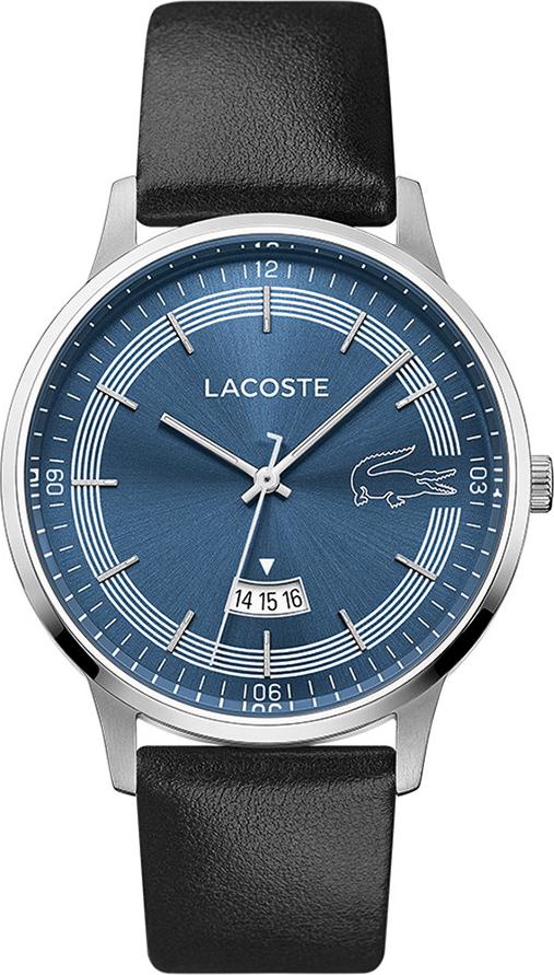 Đồng Hồ Nam Dây Da Lacoste Lịch Ngày 41mm