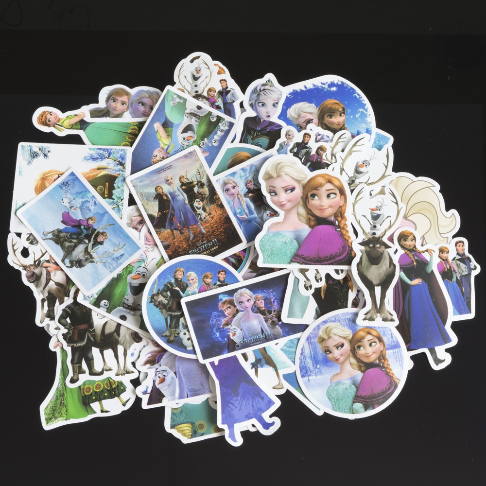 Elsa, Frozen Stickers set 60 ảnh có ép lụa