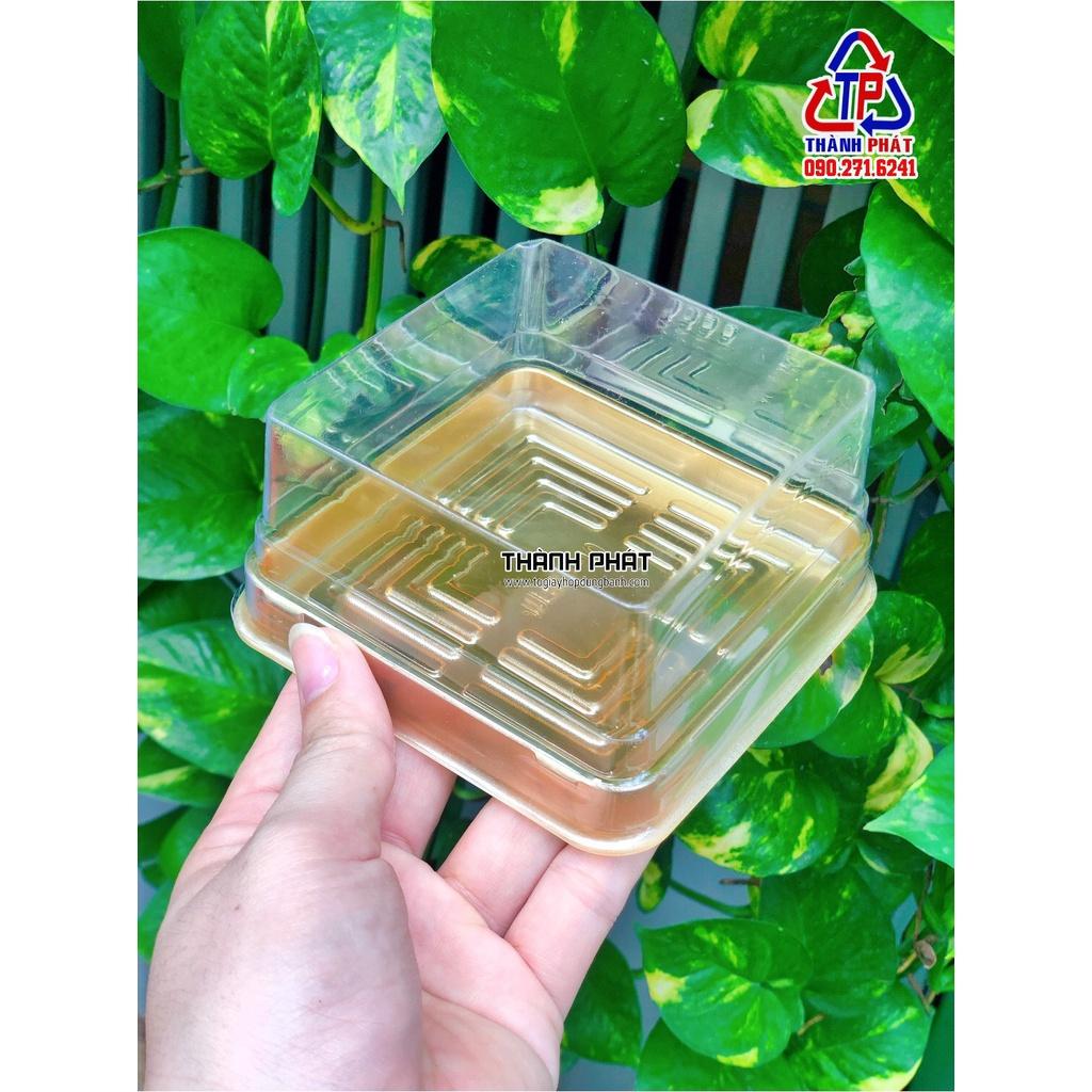 50 Hộp nhựa vuông XY10-10 đựng bánh trung thu 180g -200g- 250g