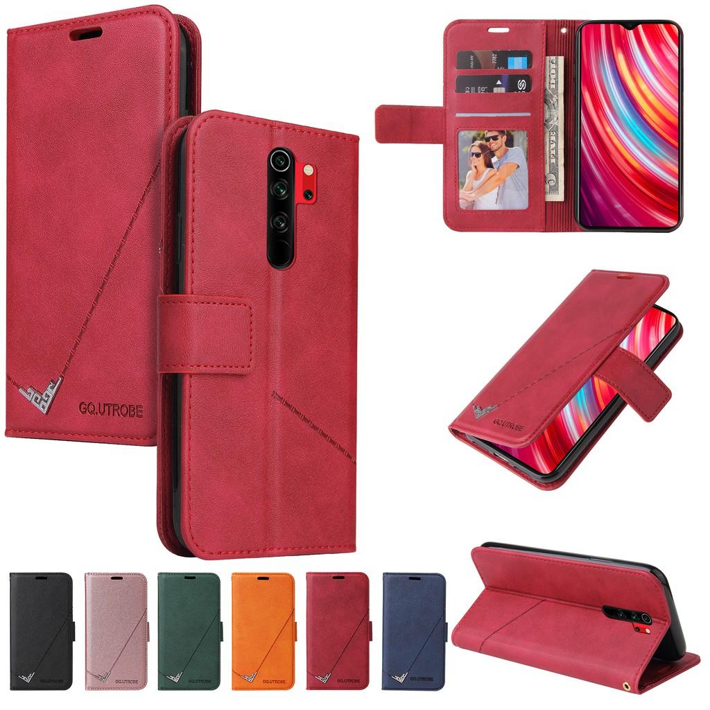 Ốp điện thoại da PC PU cứng dạng ví nắp lật cho Xiaomi Redmi Note 8 Pro Note 8T Note 7 Redmi 8 8A 7A