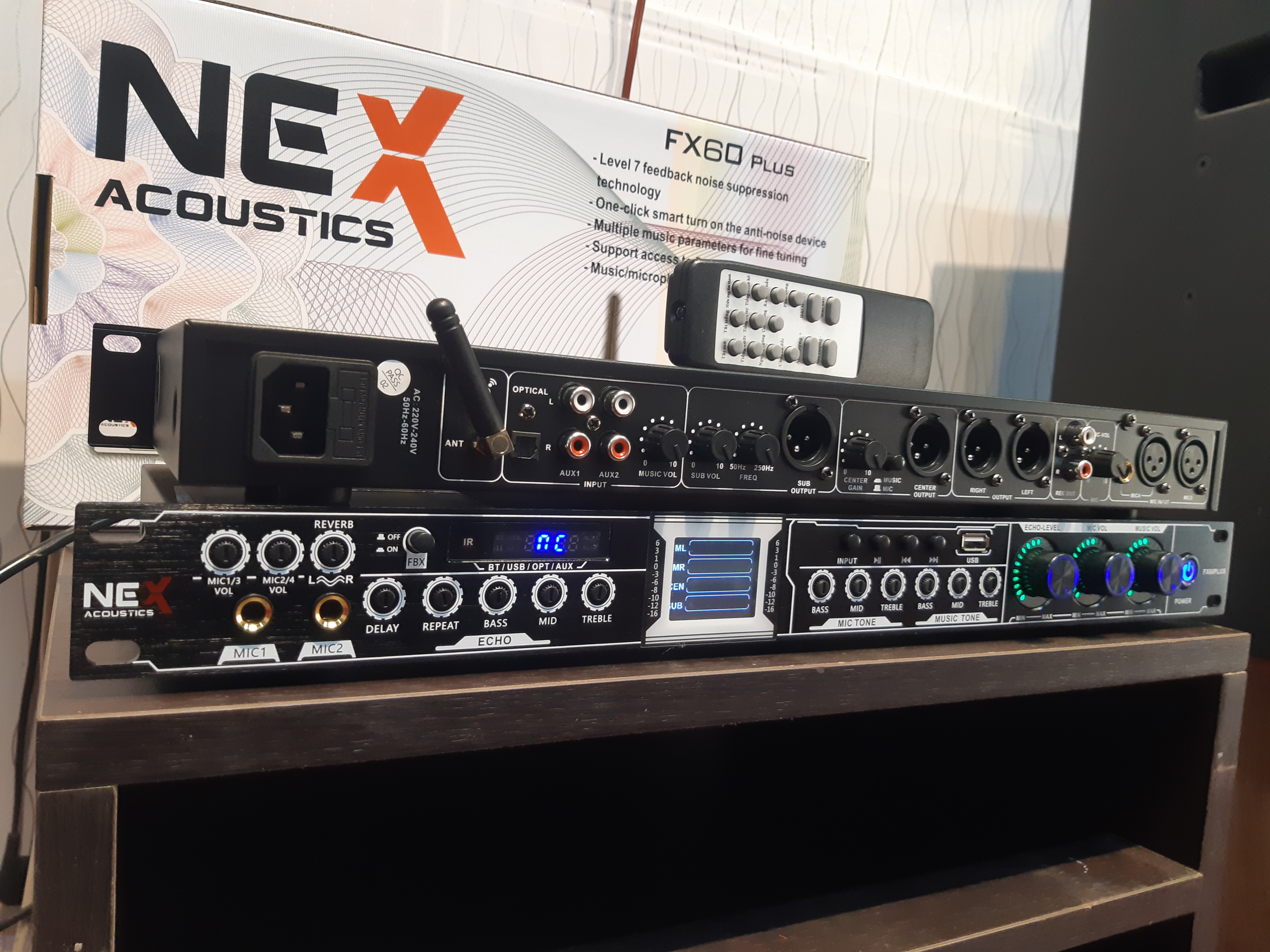 Vang cơ Nex FX60 Plus 2023 - có reverb bluetooth 5.0 cổng quang tặng jac canon hàng chính hãng nhập khẩu 2023