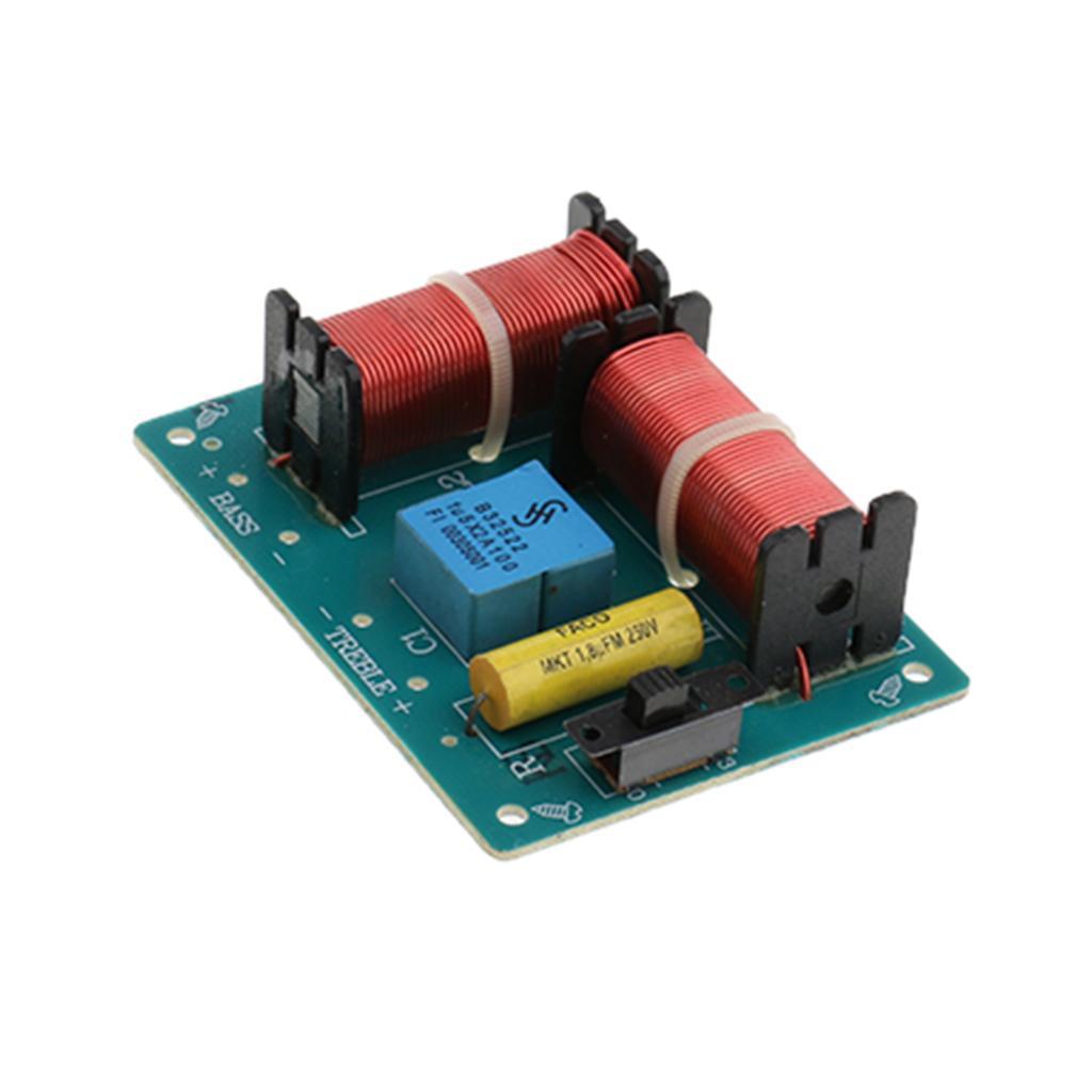 2Pcs Treble Bass  Frequency Divider Speaker Crossover Filters Board