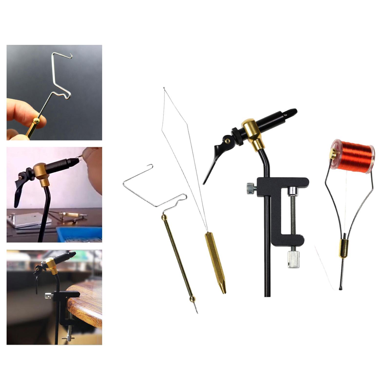 5Pcs Fly Tying Tools Kit Rotary Finisher Tool for Tying Flies
