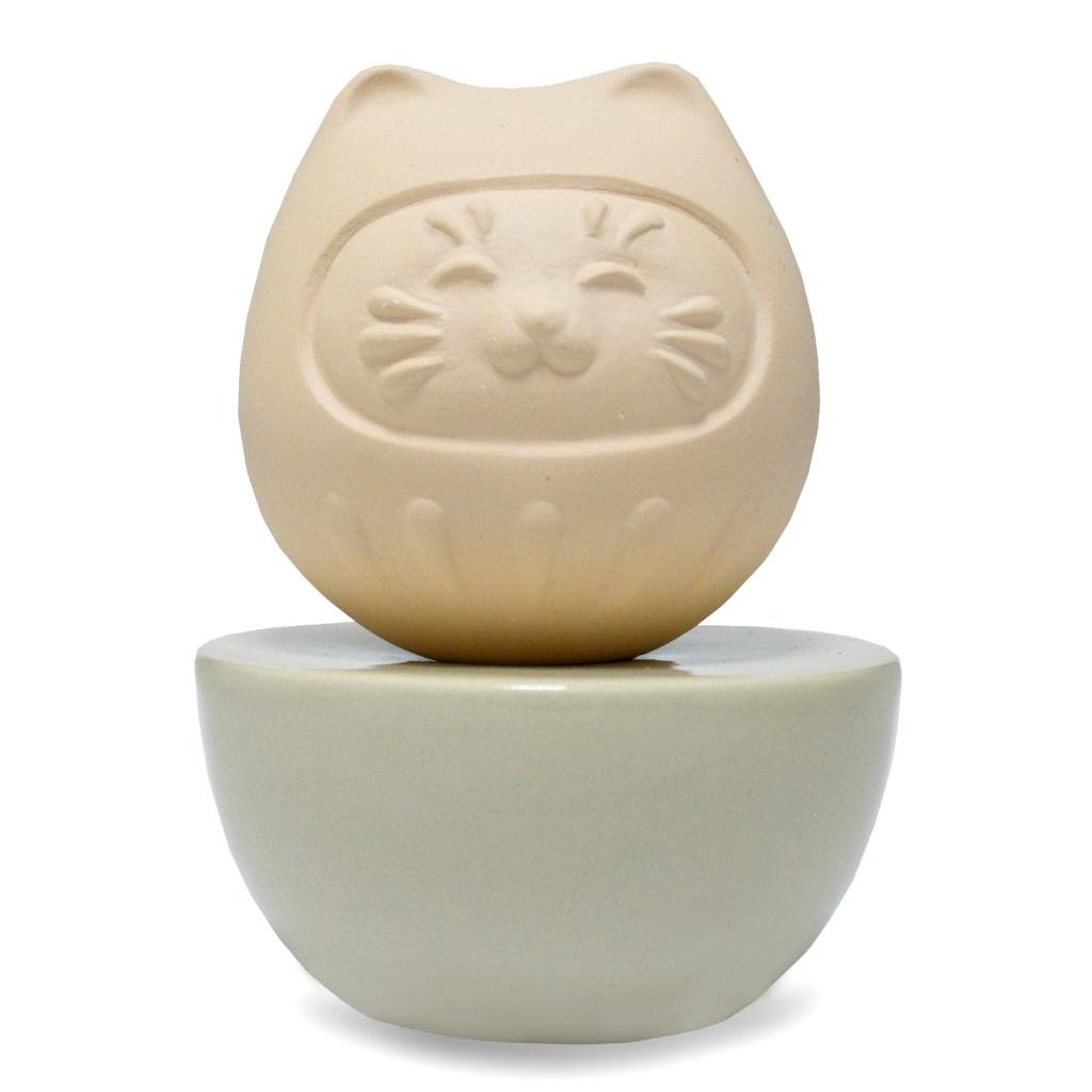 Đất Sét Khuếch Tán Tinh Dầu Cao Cấp Hysses Damura Kitty Clay Búp Bê May Mắn Nhật Bản Thủ Công Hương Thơm Dễ Chịu, Ngăn Ngừa Côn Trùng, Giải Tỏa Căng Thẳng - Kèm Tinh Dầu Hữu Cơ Tự Nhiên