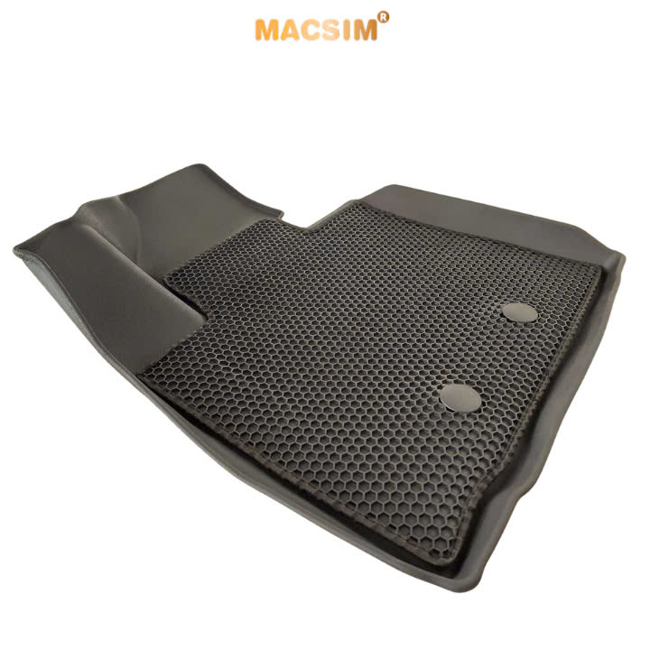 Thảm ô tô sd3 2 lớp dạng lưới lục giác Kia Sorento 2014-2020 màu đen - bề mặt cao su siêu sạch - Macsim