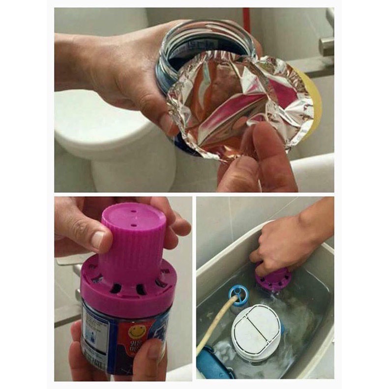 Đồ dùng vệ sinh nhà tắm - Lọ khử mùi bồn cầu Hàn Quốc , diệt khuẩn , hương thơm dịu nhẹ , chai thả bồn cầu giúp nhà vệ sinh luôn thơm mát , sạch sẽ