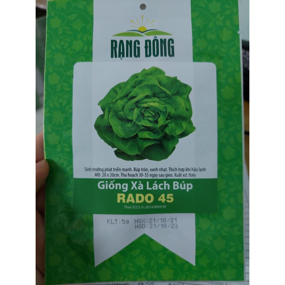 Hạt giống xà lách búp, đóng gói 5gr