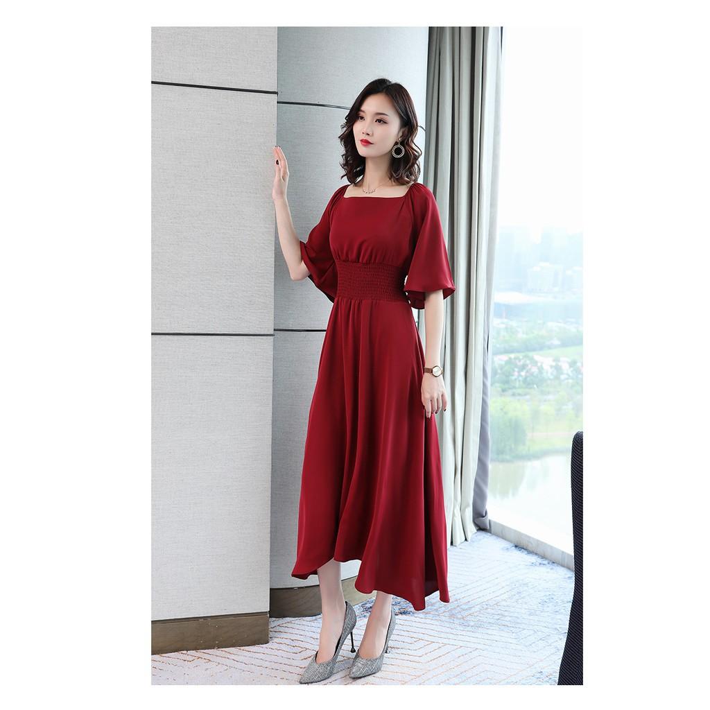 DRESS316-ĐẦM XÒE NHÚNG EO THIẾT KẾ S-6XL