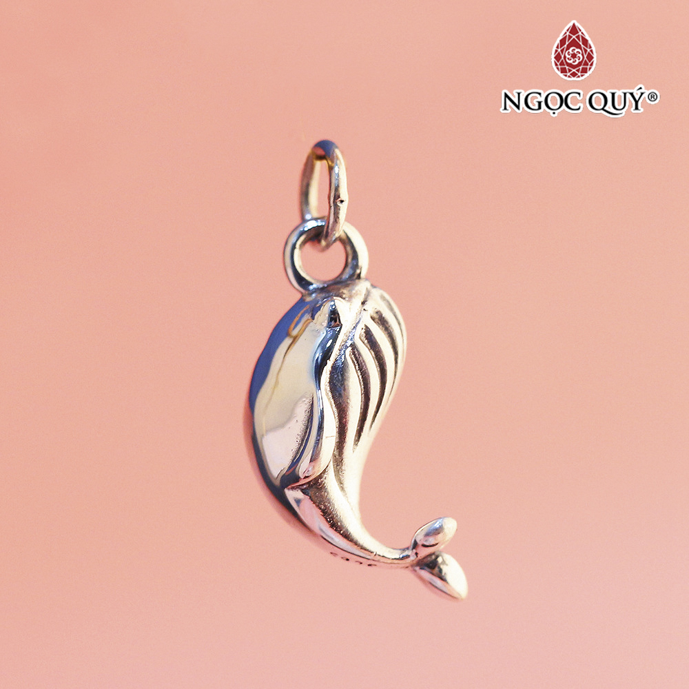 Charm treo hình cá voi dễ thương - Ngọc Quý Gemstones