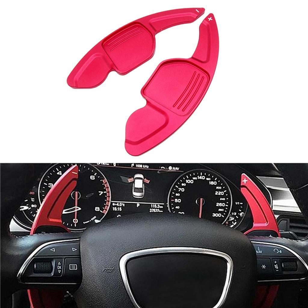 Paddle Shifter Extension Durable for  A3 A4L A5 A6 A7 A8 S5 Q5 Red
