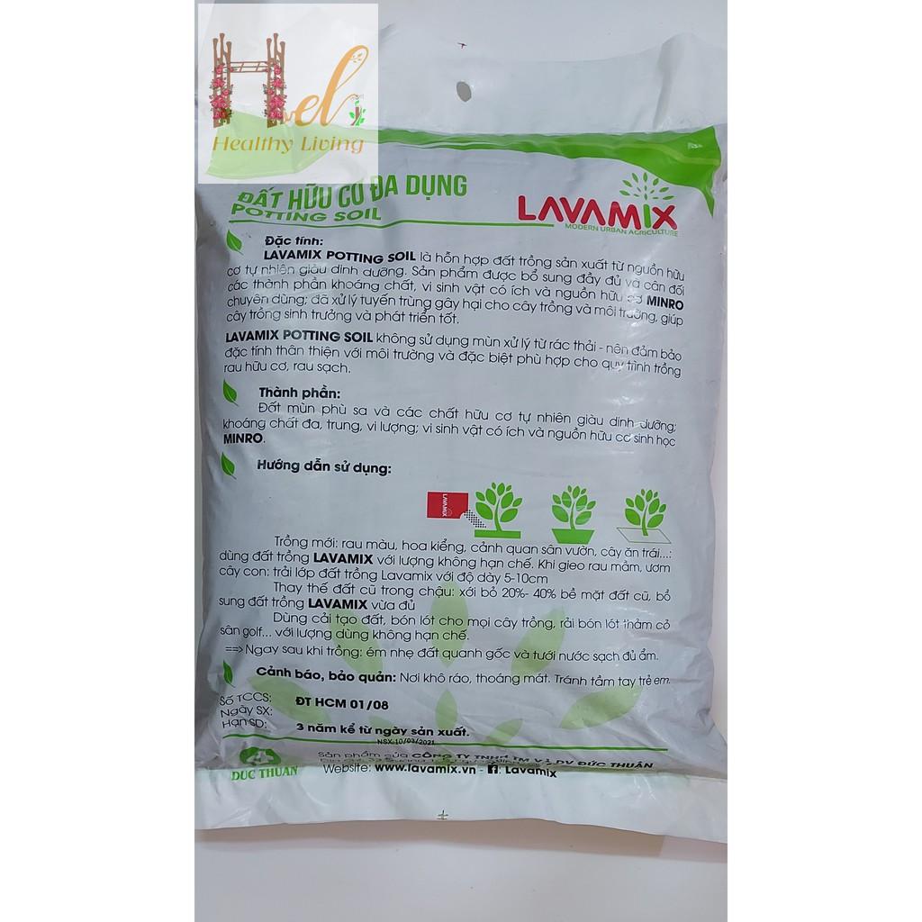 Đất Sạch Đất Hữu Cơ Đa Dụng Lavamix 6.5dm3 Trồng Rau Sạch Hoa Kiểng Bằng Đất Sạch, Xơ Dừa, Phân Bón Hữu Cơ