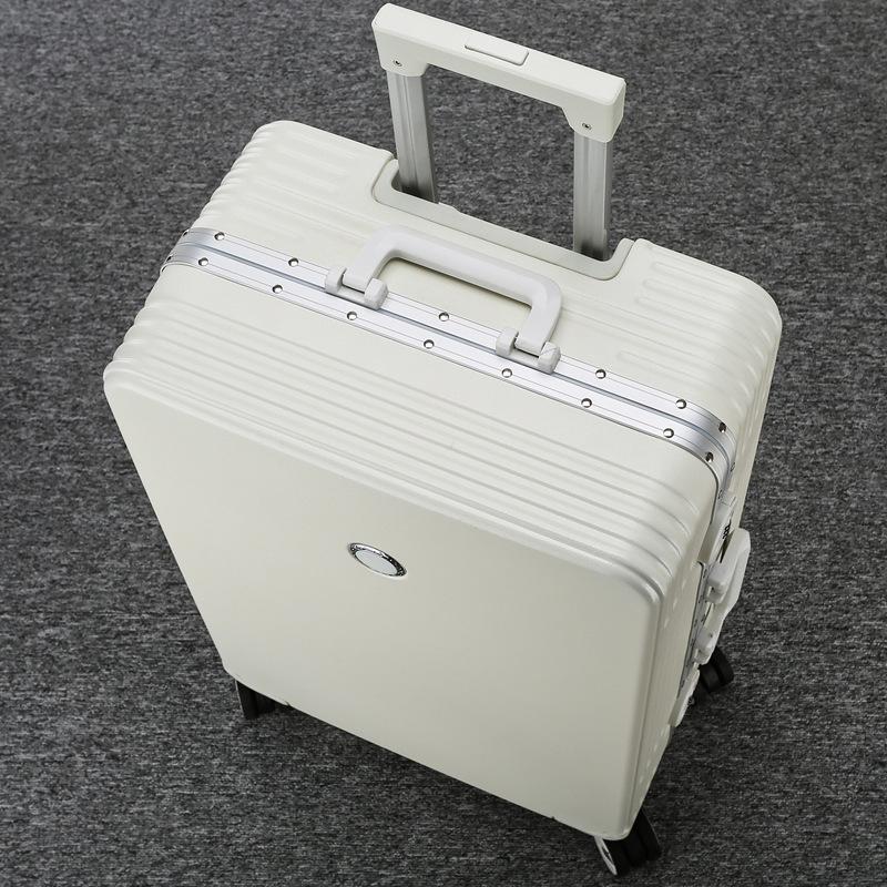 Phong cách mới nhất khung nhôm mới trường hợp xe đẩy va li hộp mật khẩu tắt tiếng bánh xe đa năng vali sinh viên nam và nữ vali sức chứa lớn