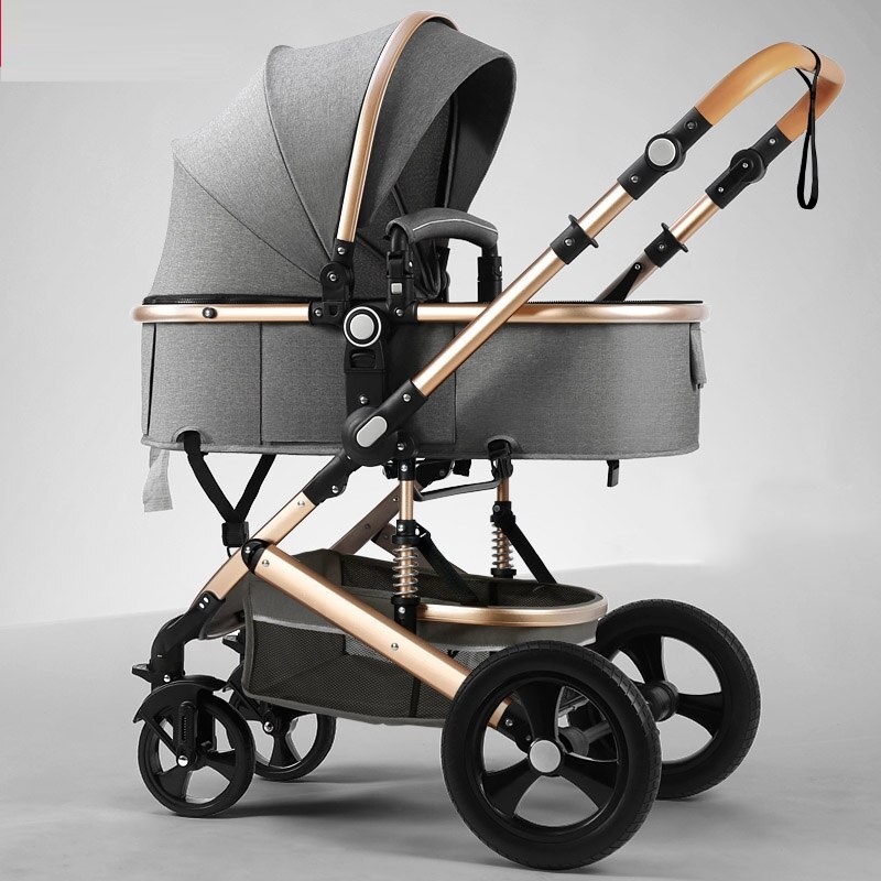 Luxury high quality  folding 3 in 1 baby stroller. / Xe đẩy em bé gấp gọn 3 trong 1 cao cấp